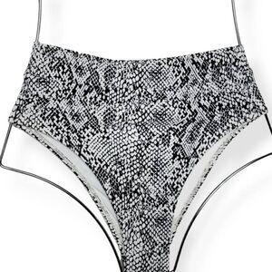 Xhilaration Snake Print High Leg Bikini XS (00) Juniors